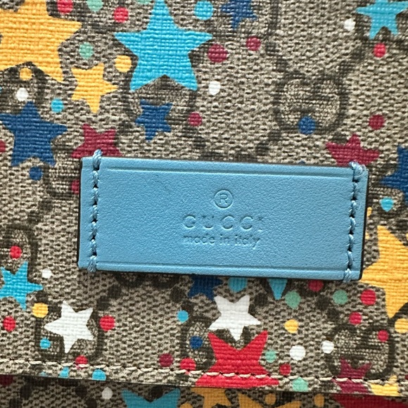 Gucci GG Supreme Star Monogram coated canvas diaper bag.  Limited Addition - Picture 9 of 15